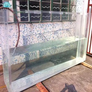 अनुकूलित आकार कम कीमत आयत पारदर्शी कार्बनिक ग्लास एक्रिलिक मछलीघर