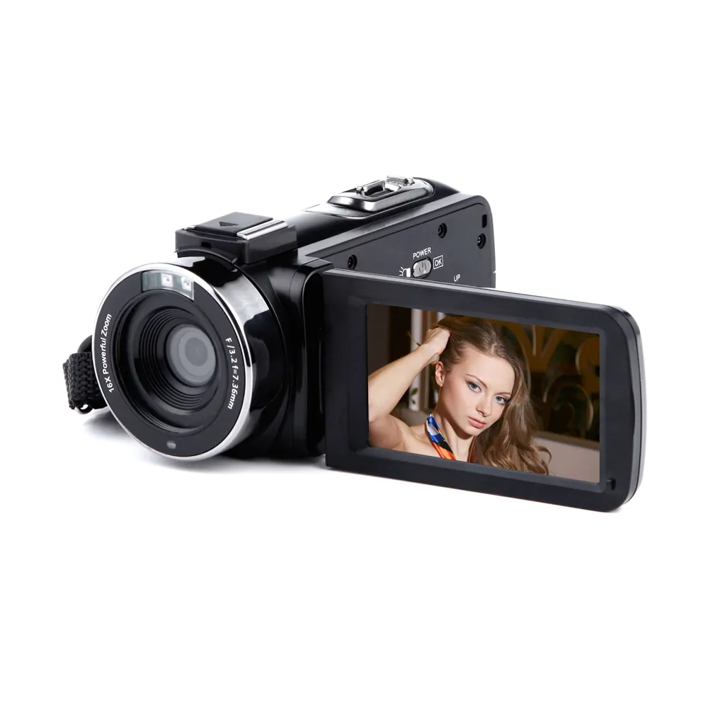 ZIHOTEK Economic HD 1080P 30fps 16X optical zoom camcorder WIFI 3.0"Touch Display digital camera video