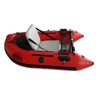 Mini bateau de pêche gonflable oem, tube à vol, ventre plat