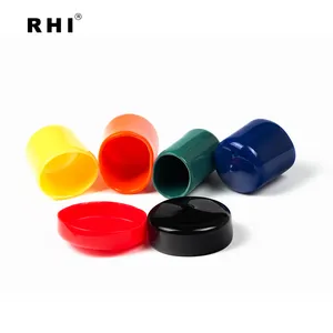 20mm--150mm round black plastic end caps for pipe