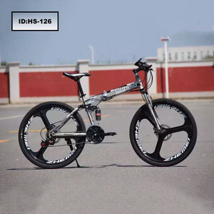 Bicicleta de <span class=keywords><strong>Montaña</strong></span> de 21 Velocidades Directo de Fábrica, Bicicleta de Una Velocidad con Freno de Disco Doble de 26/24 Pulgadas, Bicicleta Plegable para Estudiantes - Product Image 4