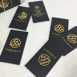 Tùy chỉnh lá vàng sang trọng giấy treo tag bìa đen đu treo tag - Product Image 4