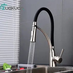 Zuoxuan Hoge kwaliteit pull out Messing keuken wastafel kranen torneira