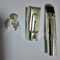 Silver Plated Saxophones Mouthpiece Brass Material