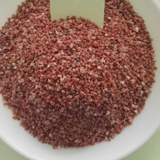 Natuurlijke perzik rode kleur zand voor echt steen verf