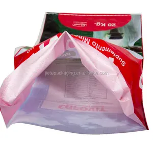 Offre Spéciale 20kg bopp durable en plastique stratifié pp tissé sac d'alimentation de bétail pour des vaches, des lapins, chevaux, moutons, poulets et cochons