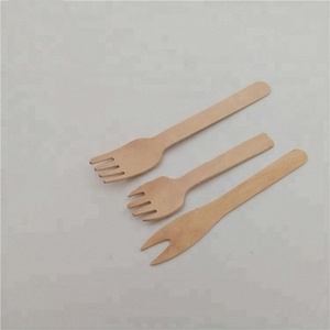 Forchette di legno usa e getta utensili all'ingrosso