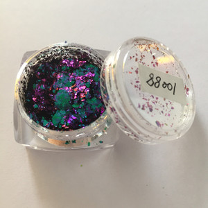 Đặc Biệt Có Hình Dạng Multichrome Foil Flakes Màu Chuyển Sang Trọng Vàng Tắc Kè Hoa Kim Loại Flakes - Product Image 3