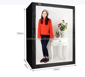 Portable carry <span class=keywords><strong>photo</strong></span> <span class=keywords><strong>studio</strong></span>-cajas de luz led para fotografía, 160cm, tamaño grande, tienda de luz para vídeo, 120x80x160cm - Product Image 1
