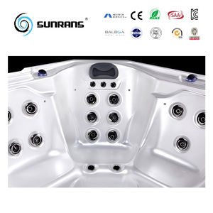 Sunrans Spa de luxe à hydromassage Bain à remous pour <span class=keywords><strong>5</strong></span> <span class=keywords><strong>personnes</strong></span> Bain à remous extérieur pour piscine avec système Balboa - Product Image 3