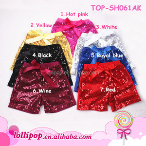 Pantaloncini Estivi Luccicanti con Paillettes Dorate per Bambine, Shorts Scintillanti per Neonati Prodotti in Cina - Product Image 4