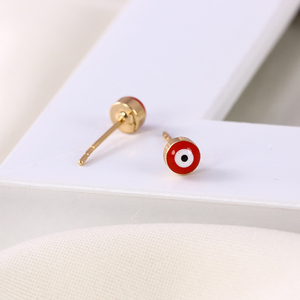 23017 सरल दैनिक पहनने सोने की बाली डिजाइन आंख की रोशनी में वजन स्टड आभूषण सस्ते लागत चीन थोक - Product Image 4