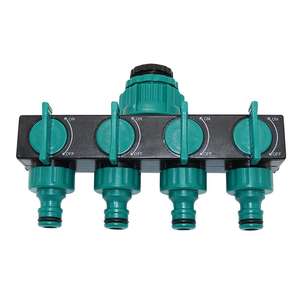 1/2 "3/4" 1 "4 Way Garden Hose Tap Splitters con Valvola - Product Image 4