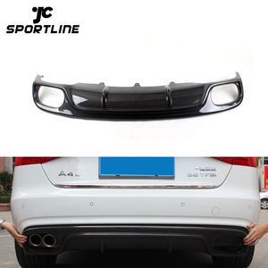 Labbro paraurti posteriore in fibra di carbonio per <span class=keywords><strong>Audi</strong></span> A4 B9 2013 - Product Image 1