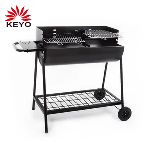 Hot Sale New Design Outdoor Barbecue Heavy Duty Trolley Barrel Charcoal Bbq Grill