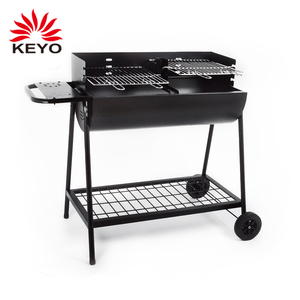 Hot Sale New Design Outdoor Barbecue Heavy Duty Trolley <strong>Barrel</strong> Charcoal <strong>Bbq</strong> <strong>Grill</strong> - Product Image 1