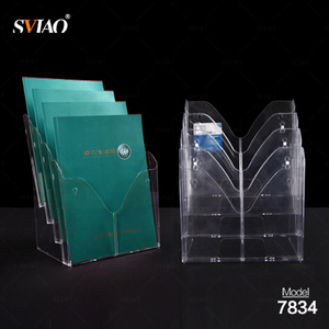De bon goût Cristal Acrylique Plateau Support De Livre En Plastique Serre-livres - Product Image 1