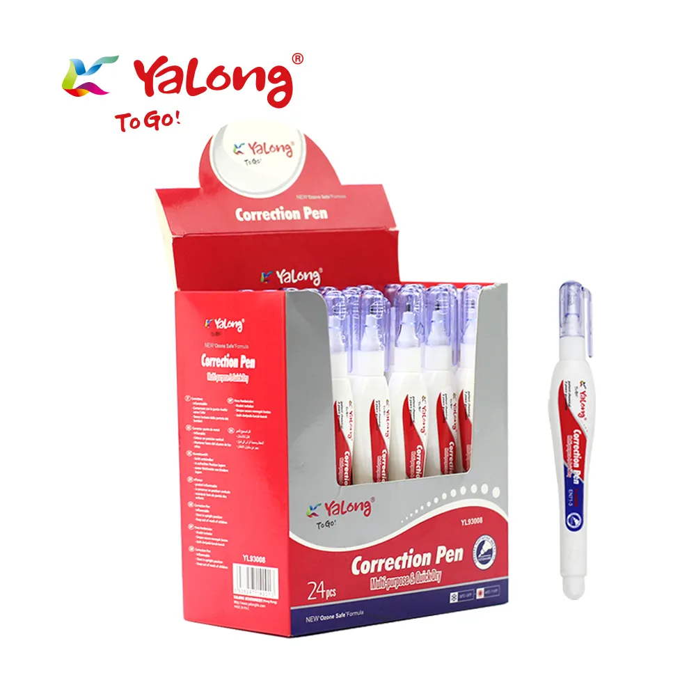 Yalong Wholesale Eco-friendly Correction Fluid Pen Multi-purpose Correction Fluid