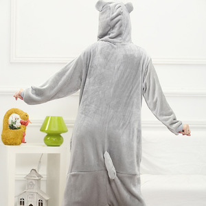 Combinaison <span class=keywords><strong>Kigurumi</strong></span> <span class=keywords><strong>Totoro</strong></span> pour <span class=keywords><strong>femme</strong></span> adulte, pyjama animal, costume en flanelle, vêtements de nuit chauds et doux, combinaison d'hiver, pyjama cosplay - Product Image 3