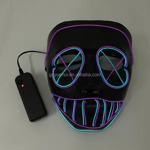 Leuchten Sie Led Strip Rave Party Maske Trendy Party Festival Dekor EL Wire Wild Party Maske Tanz Ballsaal Musik Festival Zubehör