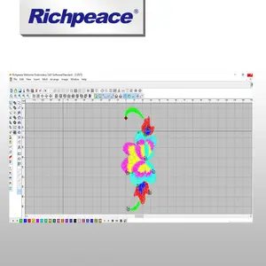 Design de bordado compatível com software da máquina de bordado