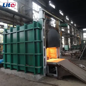 Long steel billet continuous reheat furnace for rolling mill