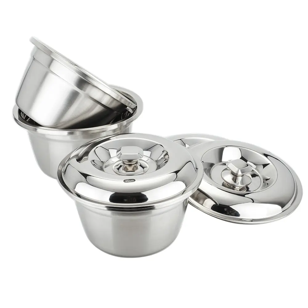 Wholesale stainless steel cooking pot with nice pattern