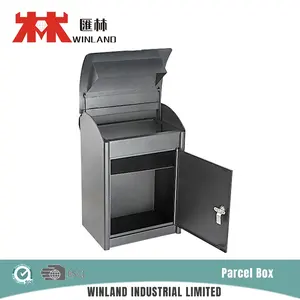 Drop Box Residential Outdoor Secure Rustproof Lockable Anti-theft Parcel Drop Delivery Box