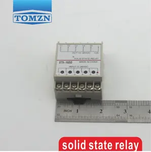 10DD5チャンネルディンレールSSR 5入力3〜36VDC出力10〜36VDC単相DCソリッドステートリレー