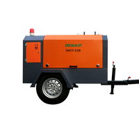 Meilleur Prix 9 Bar 225 Cfm Compresseur D'air Diesel À Vis