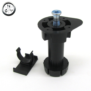 Pies de armario de cocina de varias alturas de plástico negro ajustable, herrajes para muebles para mayor comodidad y estabilidad - Product Image 1