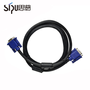 Sipu buena calidad macho a macho <span class=keywords><strong>3</strong></span> + <span class=keywords><strong>2</strong></span> VGA a VAG cable con enchufe azul 1.5 m hecho en China - Product Image 3