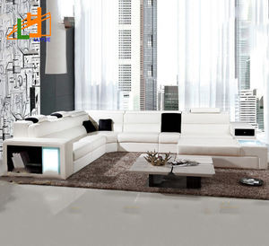 Canapé d'angle en cuir, Design de luxe, pour salon, bureau, maison, nouveau modèle, prix d'usine, - Product Image 3