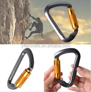 D-Ring Carabiner for Outdoors Climbing Locking Key Chain Clip Hook Tool