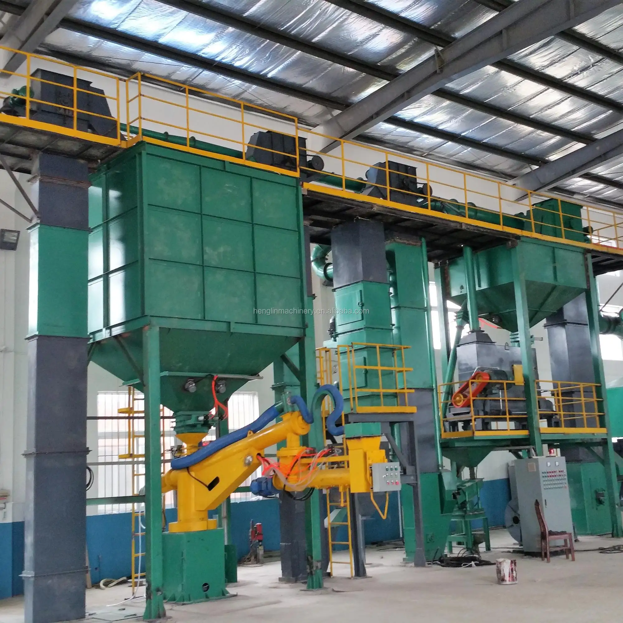 Hot regeneration sand mixing production line/sand making equipment/sand making plant