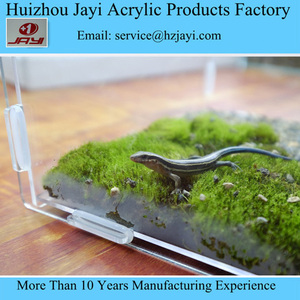 Fabricante fábrica Alibaba Diy Acrílico mascotas Jaula Borrar color, herp jaula de plexiglás, Reptil Hábitat - Product Image 2