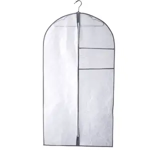 Custom Nonwoven Suit Cover Bag、結婚式Dress Zip Lock Bag Garment Bags For Dresses