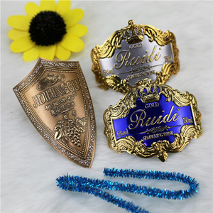 Dập Nổi Kim Loại Không Thấm Nước Rượu Vang Nhãn Tùy Chỉnh Kích Thước Giấy Dán Cho Bia Và Nước Giải Khát Chai Kim Loại Giấy Cho Bia Nhãn - Product Image 4