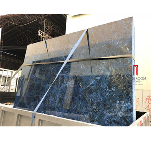 Encimera de Mármol Azul Bahía con Incrustaciones de Amatista, Impermeable, Ecológica y Duradera para Baño y Cocina - Product Image 1