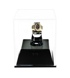 Custom Clear Acrylic <strong>Championship</strong> School <strong>Ring</strong> <strong>Display</strong> Case with Drawer for Store - Product Image 2