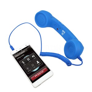 Nouveauté Classique Rétro 3,5 mm Combiné téléphonique confortable <span class=keywords><strong>Mini</strong></span> micro Haut-parleur Récepteur téléphonique pour Iphone <span class=keywords><strong>Samsung</strong></span> Huawei Tablette - Product Image 1