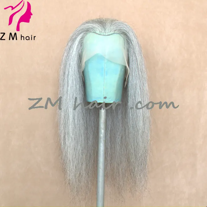 Peluca de mago gris de pelo de Yak impresionante para adultos al por mayor