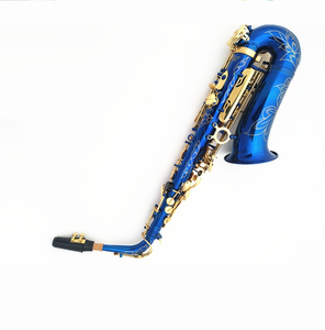 <span class=keywords><strong>Saxophone</strong></span> <span class=keywords><strong>Alto</strong></span> de couleur peinture bleue de haute qualité avec touches dorées - Product Image 1