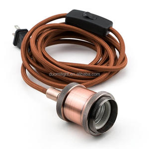 Plug-in <span class=keywords><strong>Swag</strong></span> ánh sáng mặt dây chuyền lịch thi đấu với treo E26 ổ cắm với 15 chân dây thiết lập cho công nghiệp cổ điển DIY chiếu sáng - Product Image 2