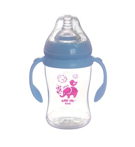 Vagues fond large cou 8 oz biberon 240 ml avec inmitation jor anneau - Product Image 4