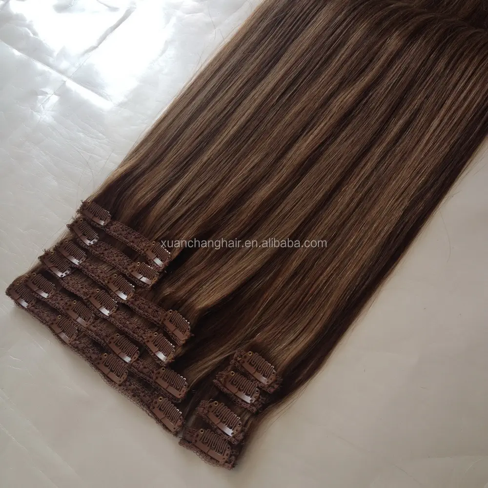 real human hair extensions full head Clip in hair extension