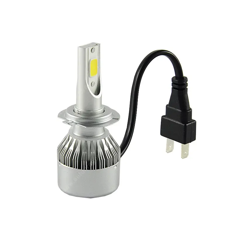 Awayadt — phares led 6000k, 8000lm, 20w, COB, blanc, jaune, ampoule h4, h7, c6, h4