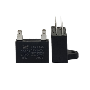 Condensateur <span class=keywords><strong>CBB61</strong></span> <span class=keywords><strong>P2</strong></span> 3µF 450V 1.2µF 2mF Condensateurs de moteur de ventilateur AC de type <span class=keywords><strong>CBB61</strong></span> 1.5µF - Product Image 3