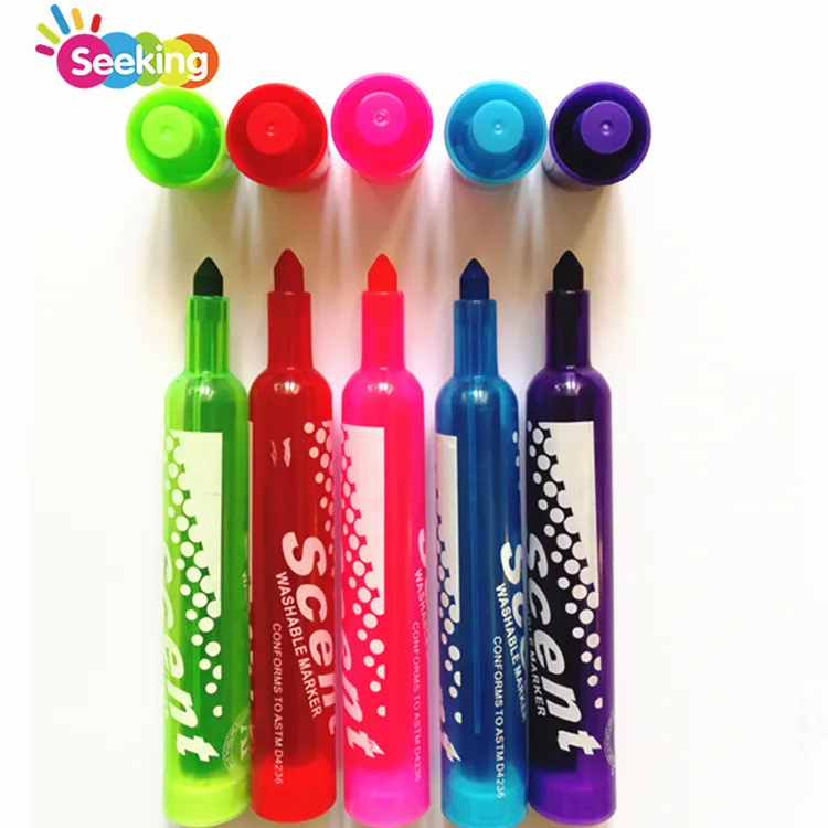 Soddisfa ASTM e CE Standard buon prezzo pennarello lavabile di colore vivido brillante per il tuo potenziale artistico creativo