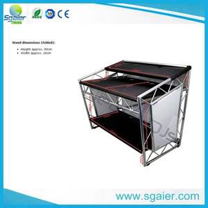 Bureau Portable Dj en aluminium, pliable, lumière Led, bon marché, offre spéciale - Product Image 4